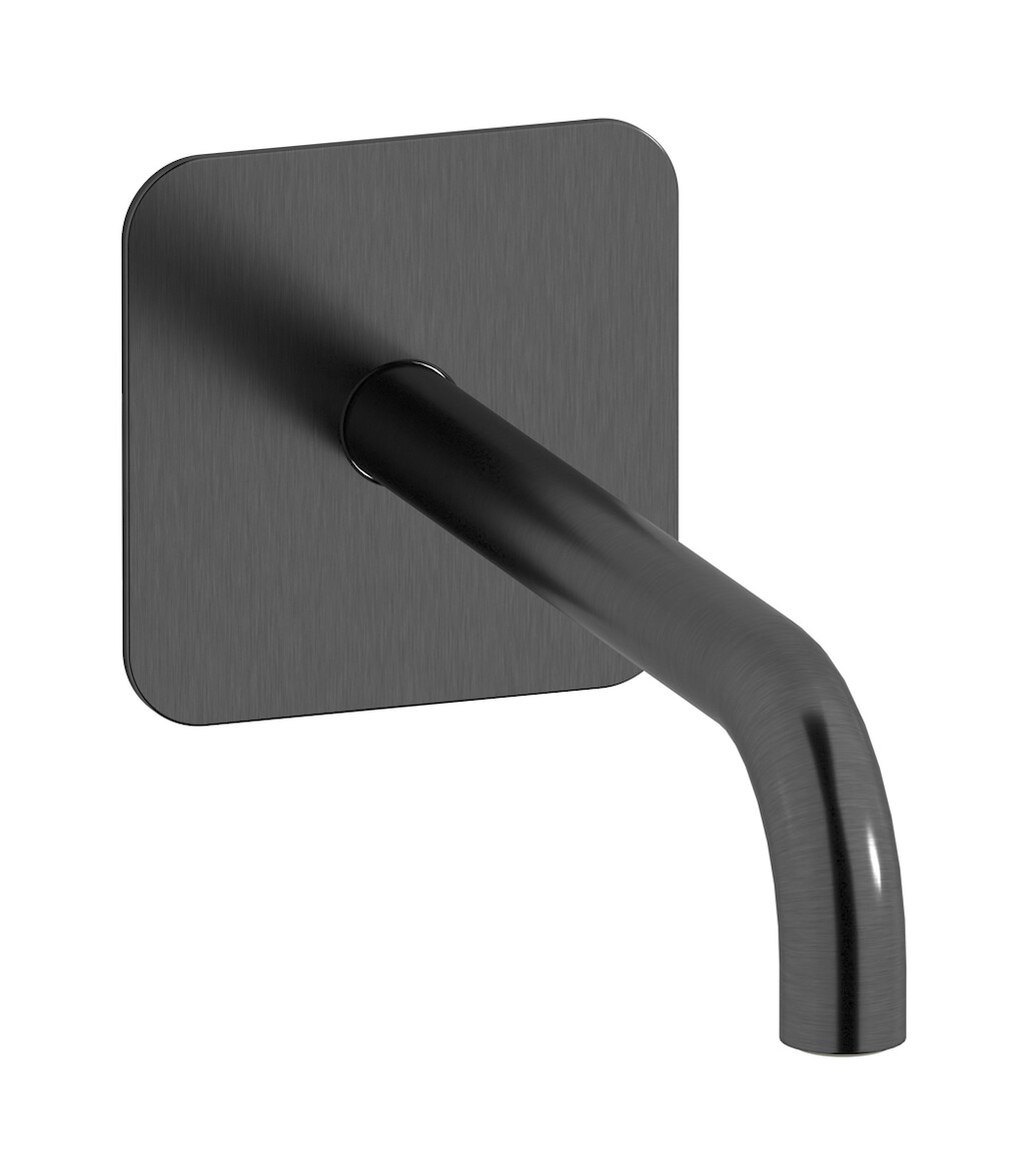 Настенный излив для ванны WE ARE IB rx327cs_22 Brushed Black Chrome Reflex