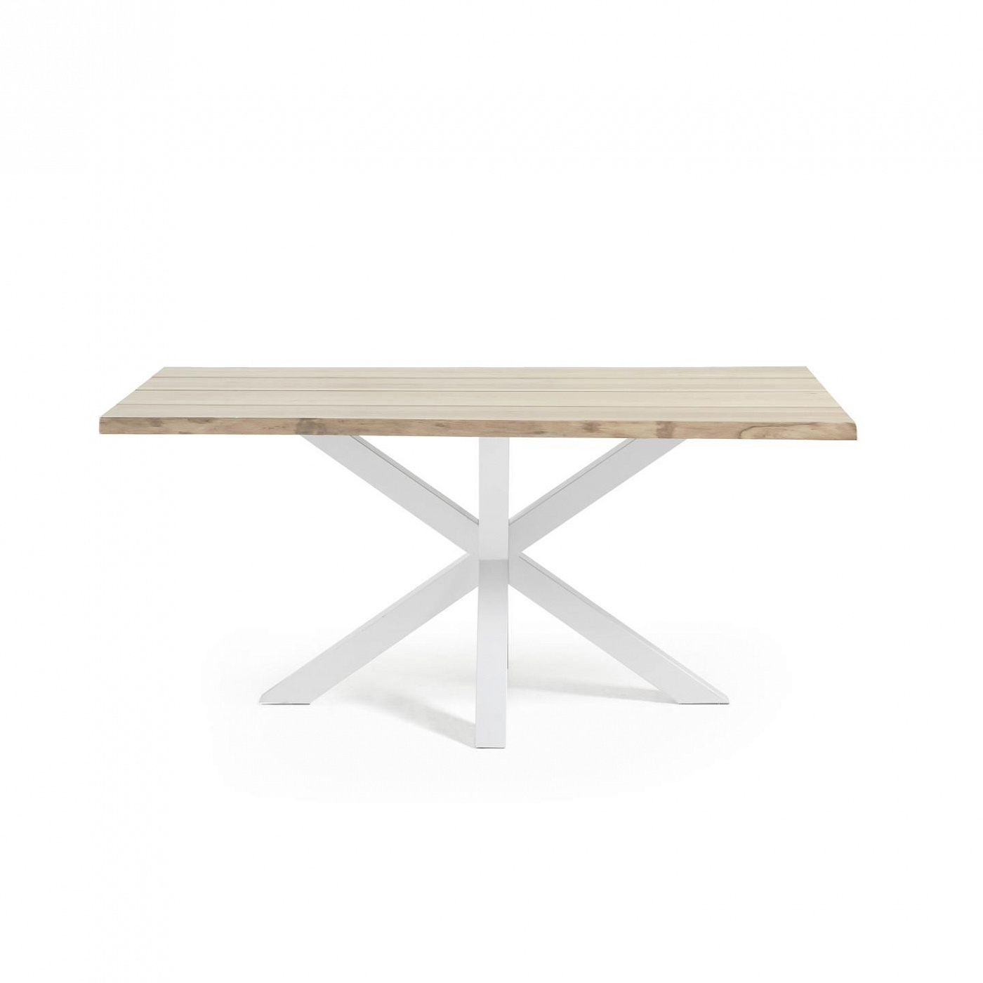 058186 Обеденный cтол Arya 180x100 белый отбеленный дуб La Forma Argo - Вид №2