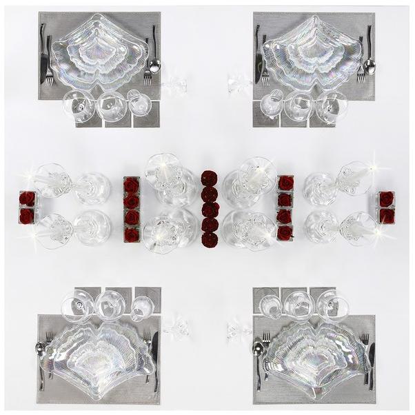 VGnewtrend Набор стеклянных тарелок sun-id-1462035 - Вид №3