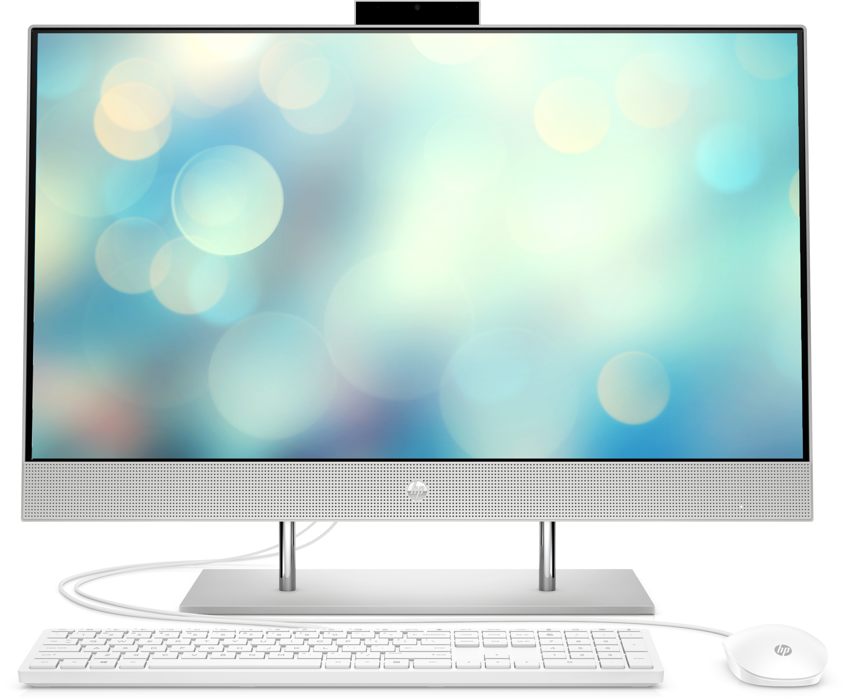 9PN10EA#ACB 27-dp0000ur aio 27"(1920x1080)/amd ryzen 3 4300u(2.7ghz)/4096mb/128ssdgb/nodvd/int:amd intergrated graphics /cam/wifi/war 1y/natural silver/freedos + usb kbd, usb mouse HP Santreyd  - Вид №4