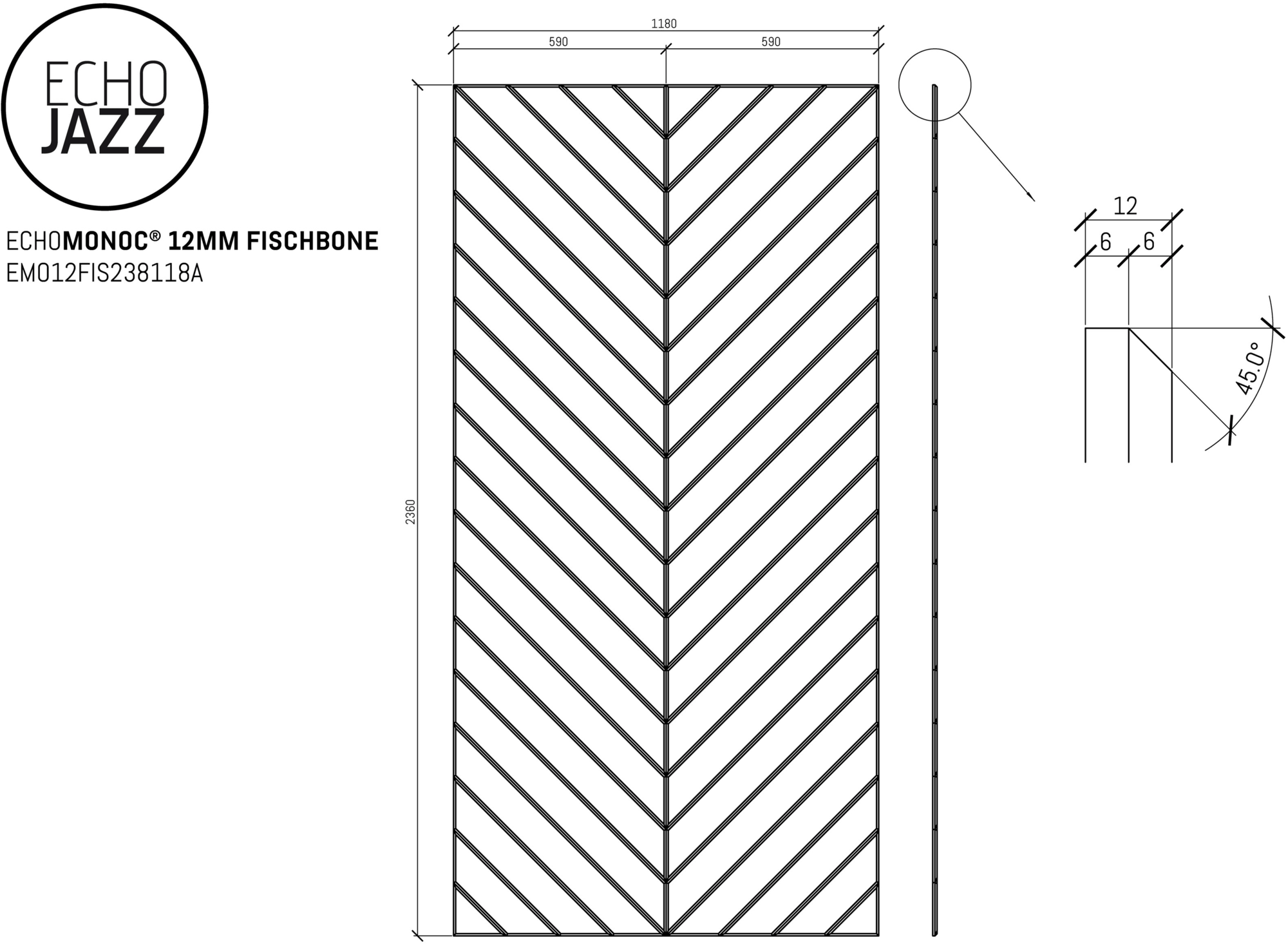 ECHOJAZZ Акустическая панель стеновая в пэт sun-id-1380510 - Вид №17