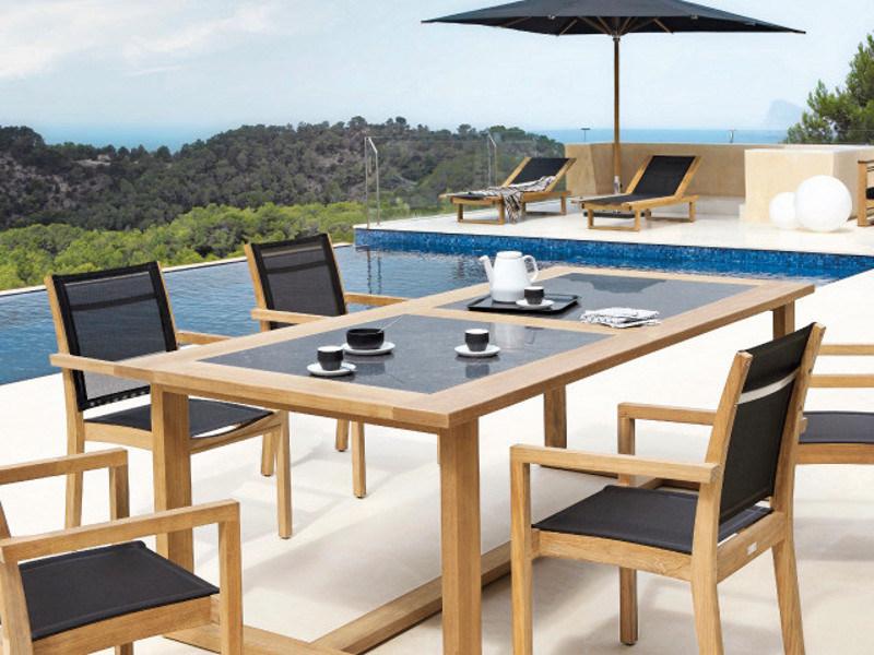 MANUTTI Прямоугольный садовый стол из тика Siena sun-id-1502939 - Вид №3