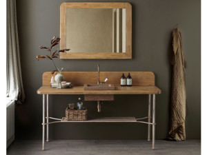 Деревянный напольный умывальник