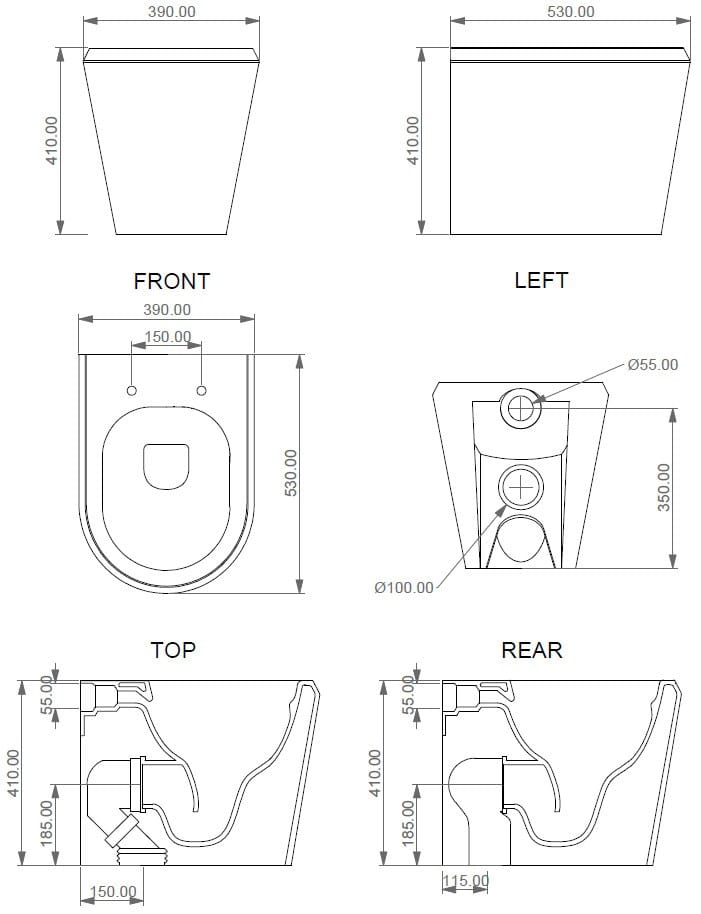 Напольный керамический туалет GSG Ceramic Design Cruise ARCH-00085479 - Вид №5