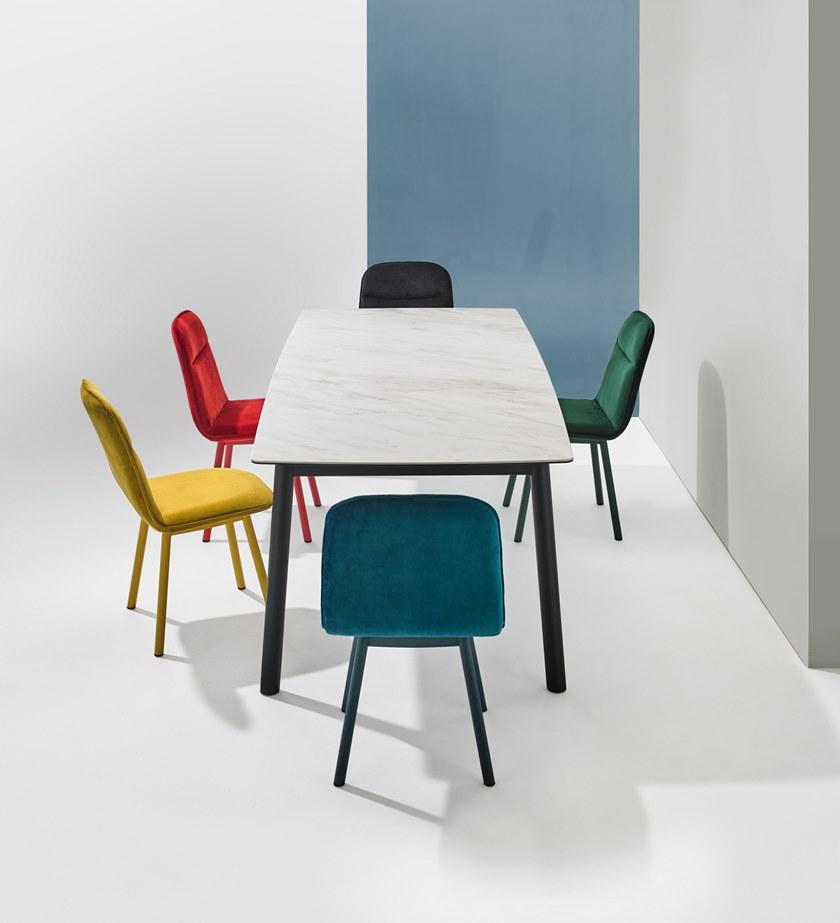 MOBLIBERICA Стул из мягкой ткани Köln sun-id-1395884 - Вид №1