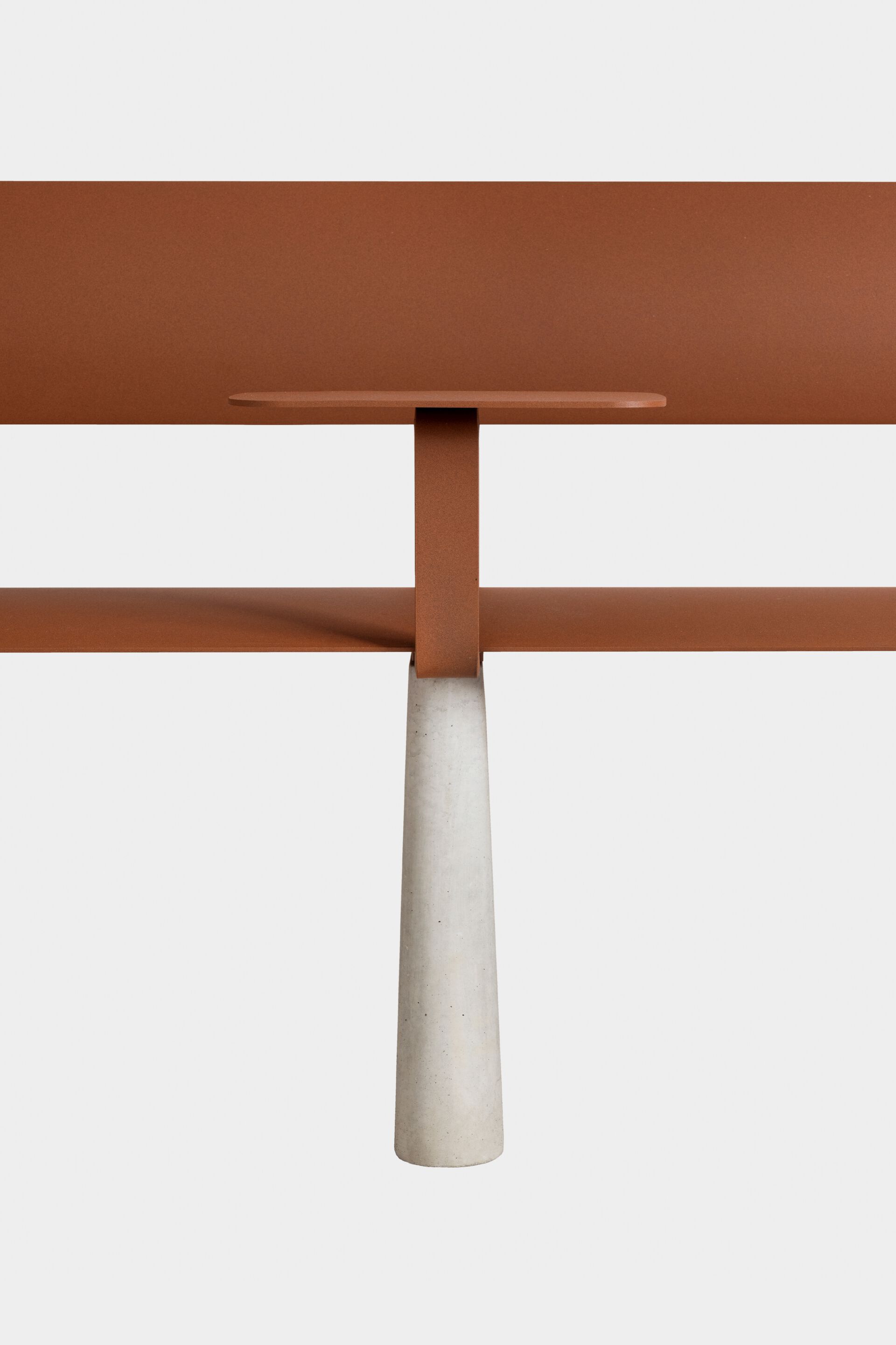 Стальная скамья с порошковым покрытием со спинкой FUNCTIONALS BEN ARCH-00041367 - Вид №10