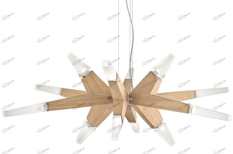 Masiero Люстра из дуба Flashwood sun-id-1450234