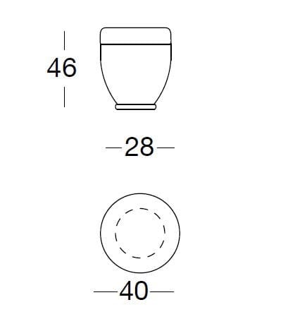 Круглый пуф из ткани Longhi Loveluxe ARCH-00088416 - Вид №2