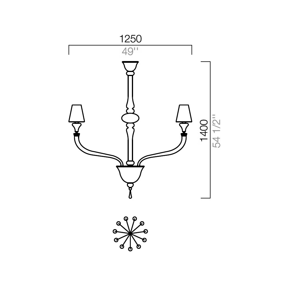 Люстра / Maine Barovier&Toso sun-id-376232 - Вид №2