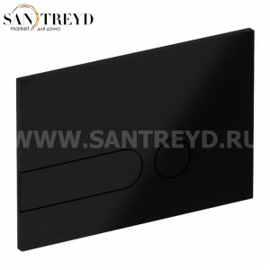 752704 Кнопка двойного слива IPLATE, цвет Черный бархат Kerasan ACCESSORIES Италия