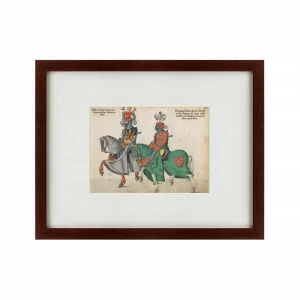 Литография на тонированной бумаге 47х60 см Nremberg №3 1539-1561 КАРТИНЫ В КВАРТИРУ  135537 Белый;коричневый;разноцветный