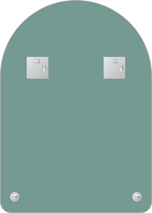 BY 0510 Зеркало с полочкой 50 cm EVOFORM Optima - Вид №2