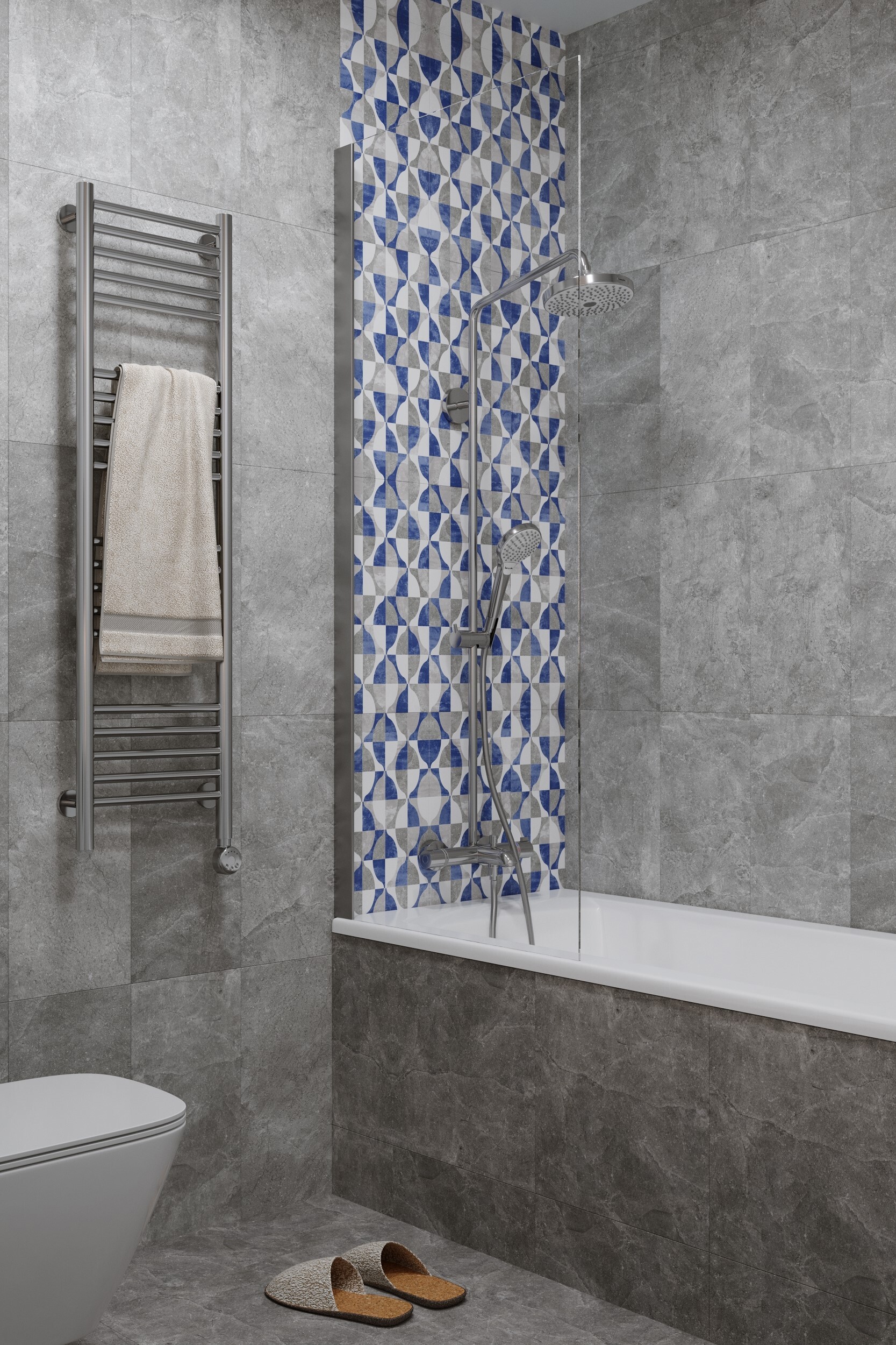 AXIMA Эльба D2 - керамическая плитка с геометрическим узором для интерьера 84133734 STLM-0046606 - Вид №3