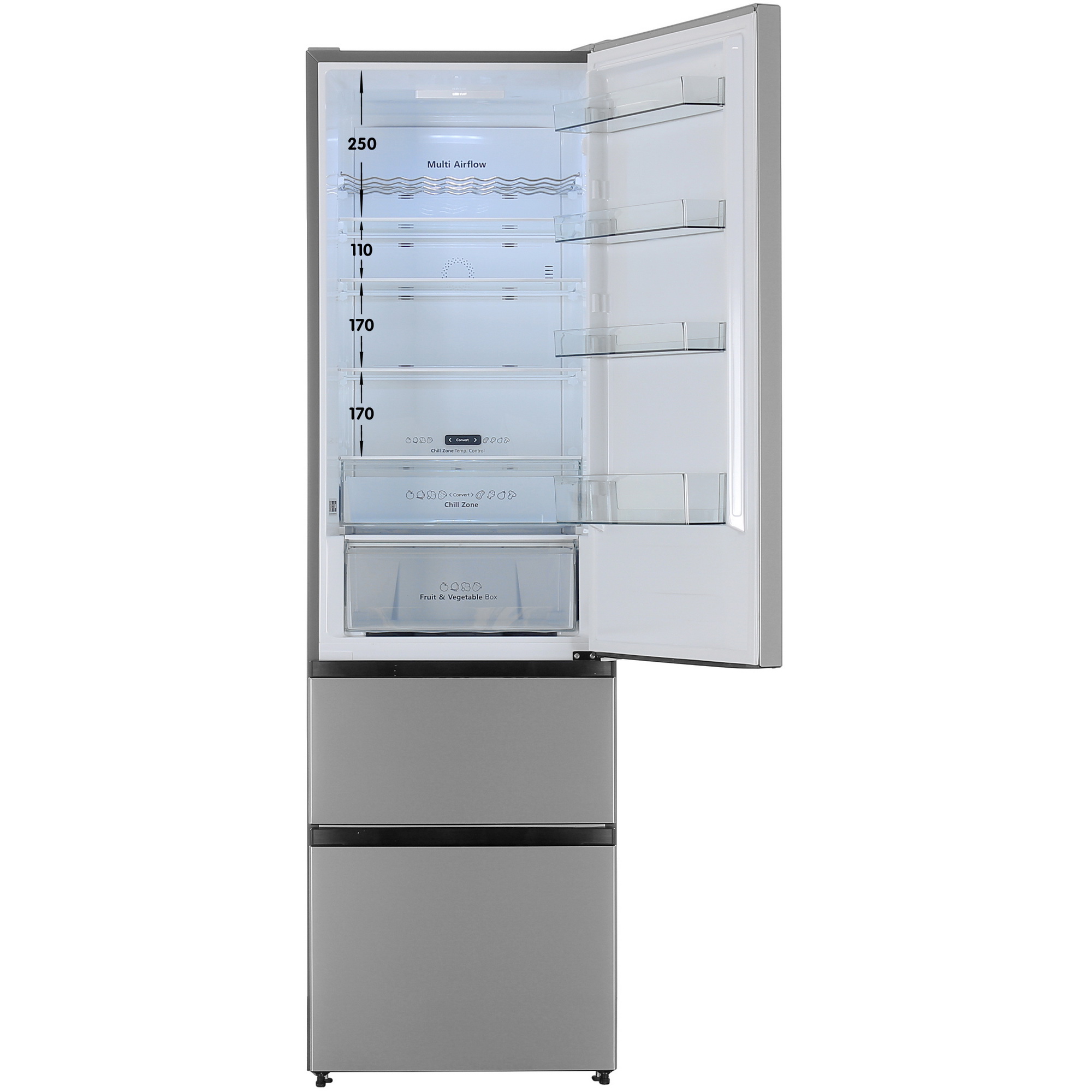 9090088 Холодильник многодверный   Hisense RM469N4ACD серебристый STDN-0141878 - Вид №1