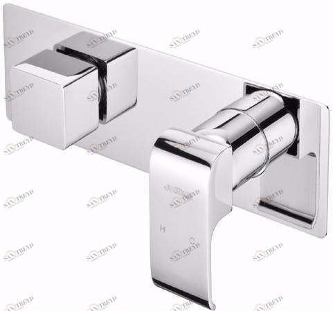 JUSTIME Смеситель для душа, однорычажный, из хромированной латуни, с переключателем и тарелкой Dragon 6904-xg-80cp