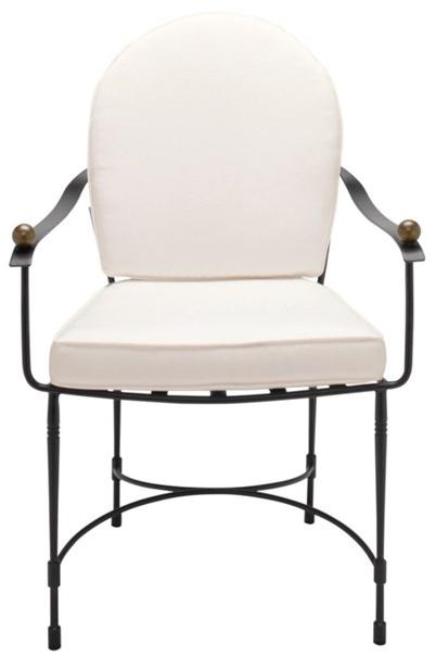 JANUS et Cie Стул-медальон из нержавеющей стали с подлокотниками Amalfi sun-id-1362726 - Вид №1