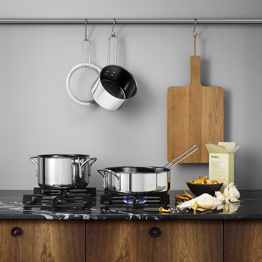 212424 Сотейник stainless steel с керамическим покрытием, D24 см, 3,1 л Eva Solo  - Вид №1