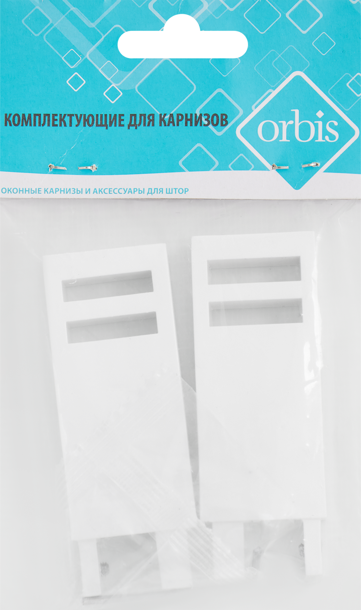 Наконечник Квадро металлический белый 4 см 2 шт. INSPIRE 86198723 STLM-0066738 - Вид №2