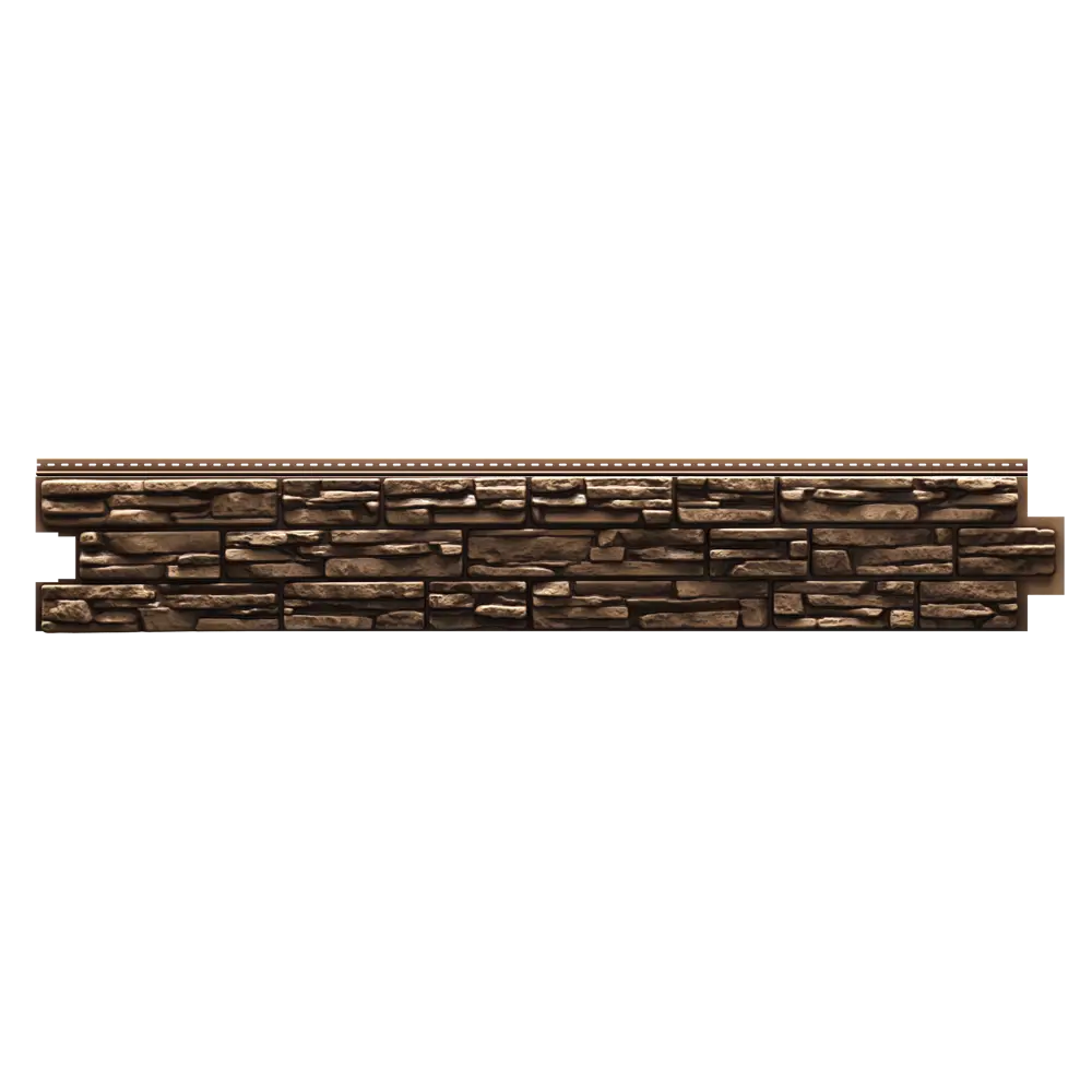 85346250 Сайдинг виниловый Döcke Rocky Сланец 1.8 м Кедровый Орех 0.51 м² STLM-0062053 - Вид №2