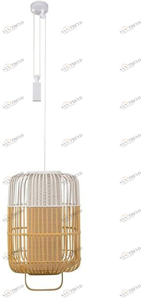 Forestier Подвесной светильник из бамбука Bamboo square sun-id-1501998