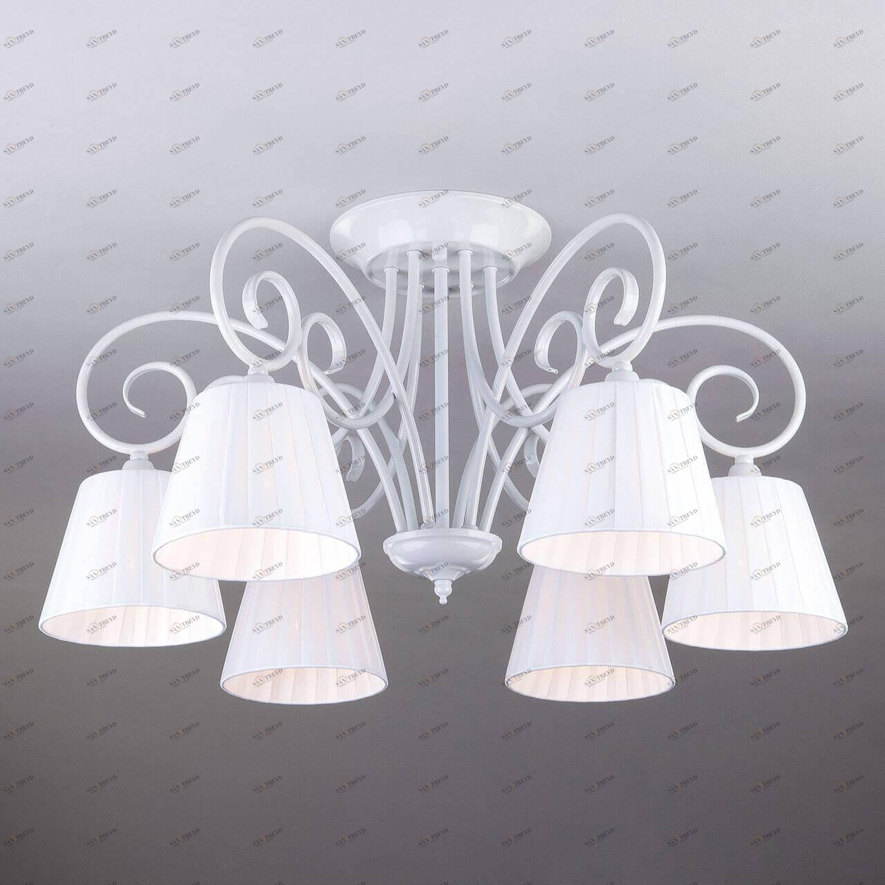 Люстра потолочная белая Bogates 303/6 BOGATES ДИЗАЙНЕРСКИЕ, SEVERINA 00-3888611 Белый 