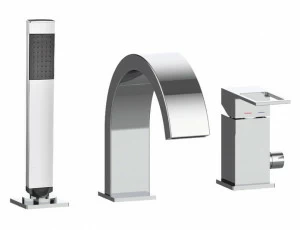 Смеситель на борт ванны с ручным выдвижным душем CEZARES EFFECT-BVD-01