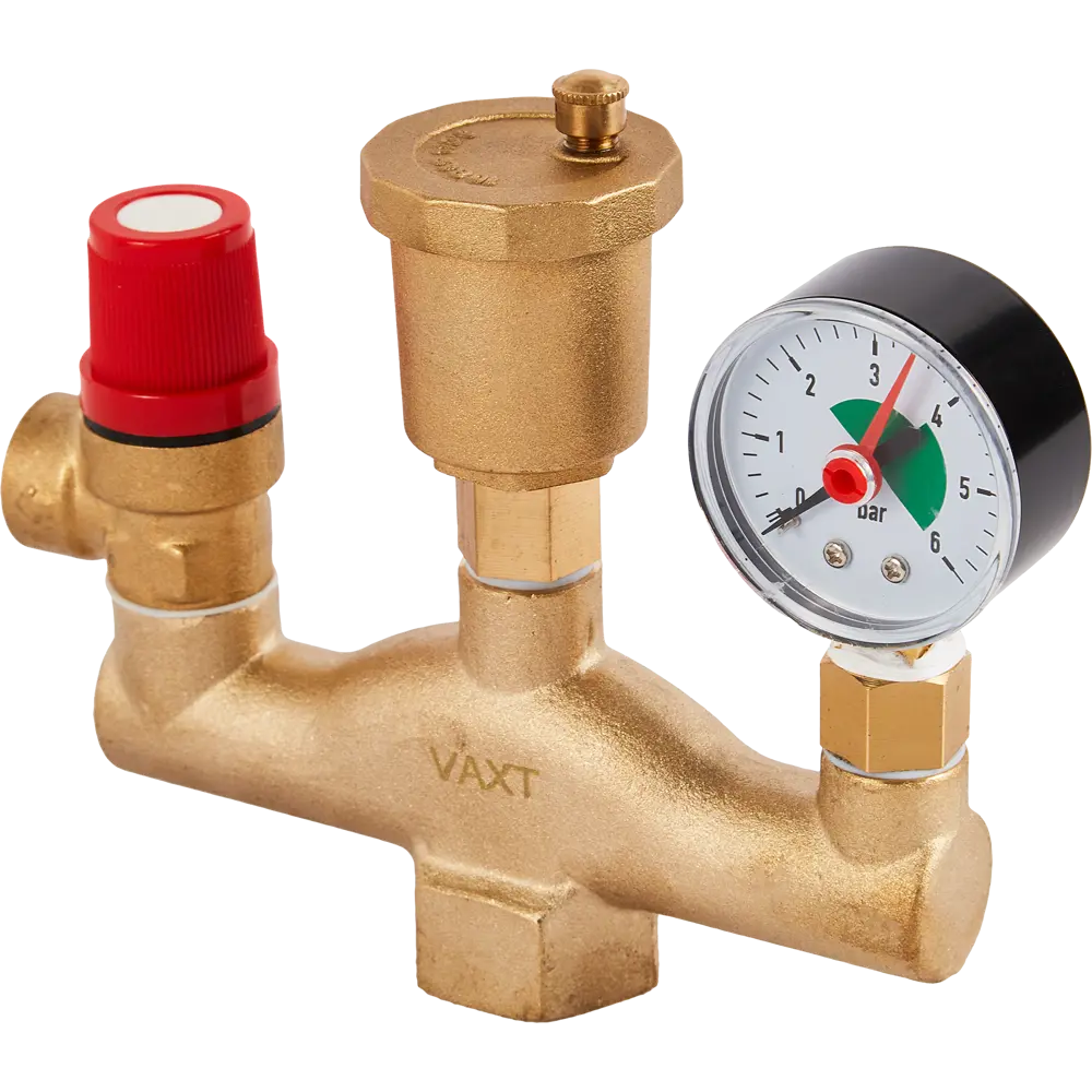 Группа безопасности Santreyd Vaxt для систем отопления с манометром 87503356 STLM-0074180