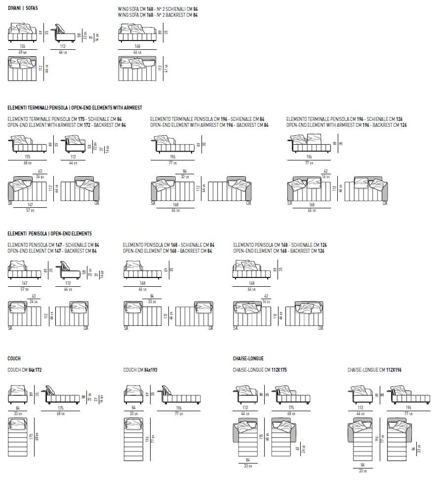 Ткань диван Minotti Freeman ARCH-00037099 - Вид №6