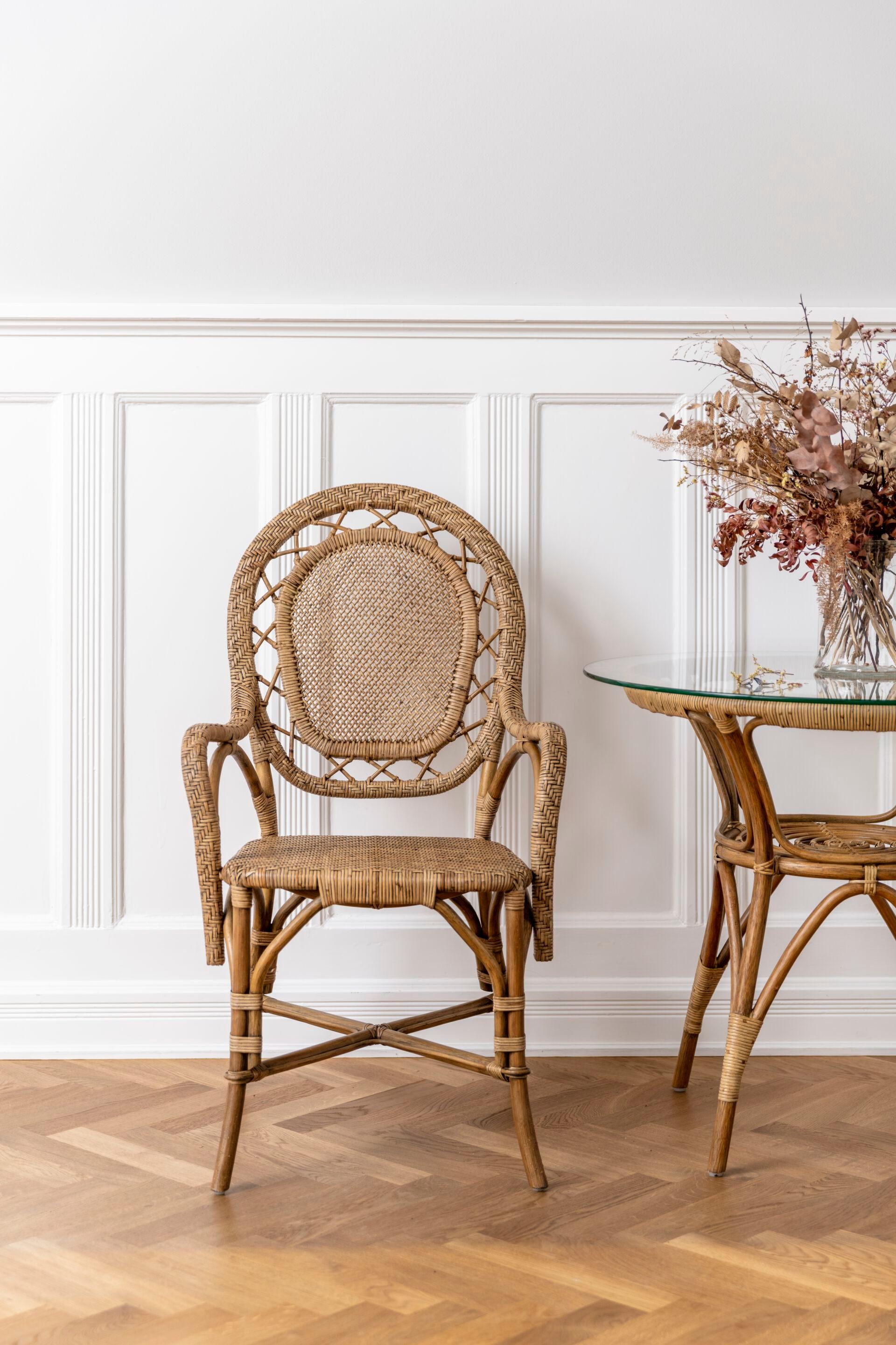 Стул из ротанга с подлокотниками Sika Design Originals ARCH-00152222 - Вид №1