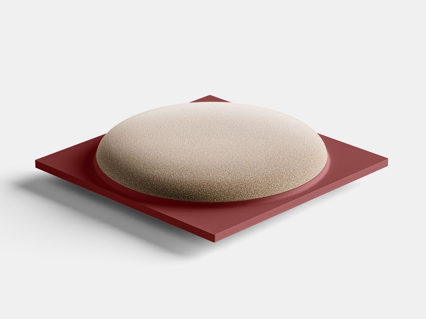 Бетонный квадратный пуф PULKRA купол ARCH-00069173