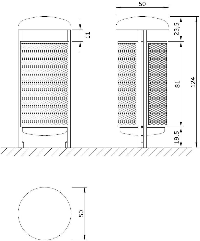 Euroform W Контейнер для мусора из металла Contour sun-id-1408320 - Вид №10