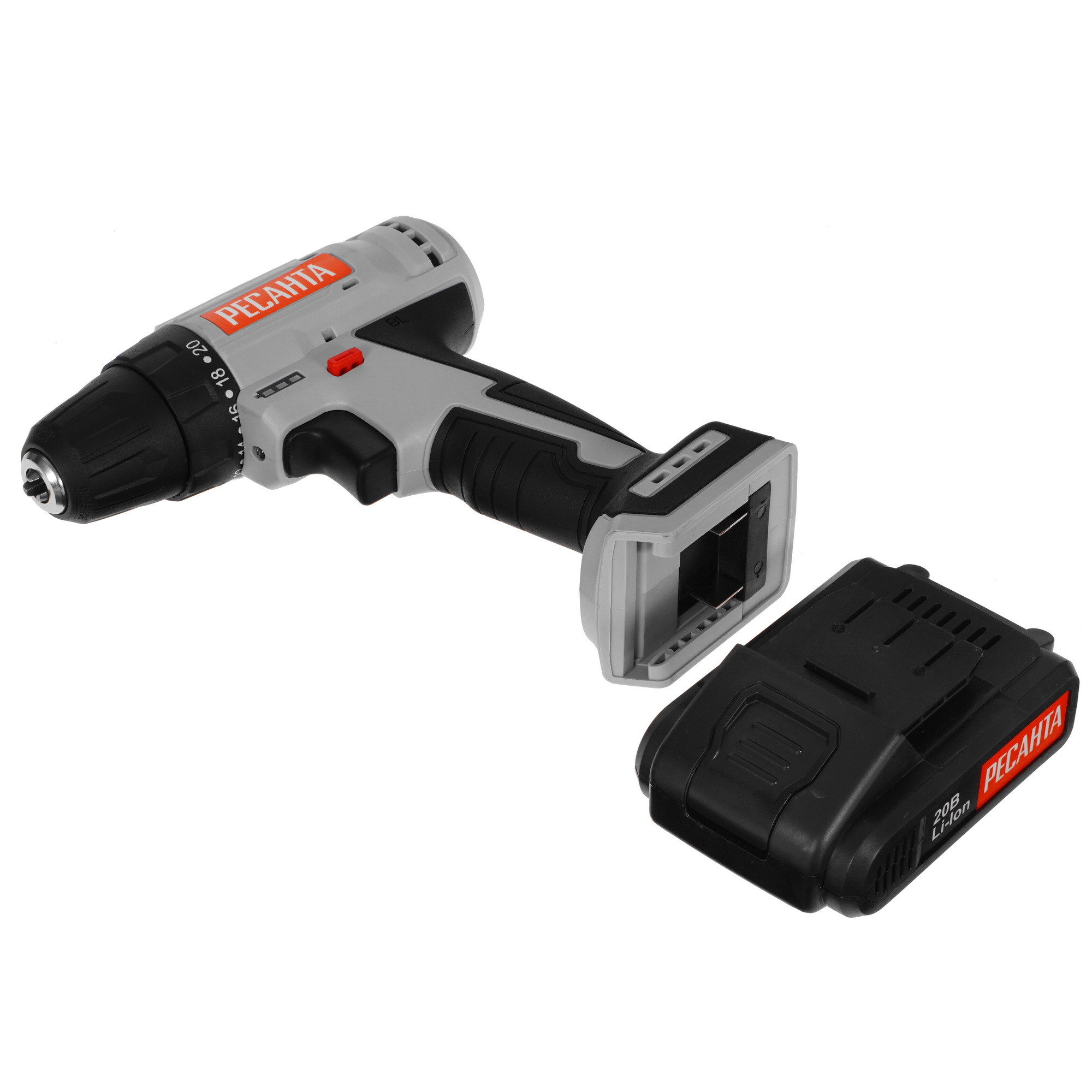 Дрель-шуруповерт Ресанта ДА-20-2ЛК-Б 5356652 STDN-0050511 - Вид №5