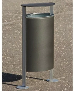 URBIDERMIS Контейнер для мусора из оцинкованной стали с крышкой