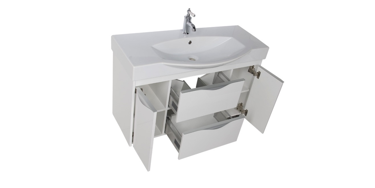 Комплект мебели Aquanet Франка 105 белый 00183188 - Вид №4