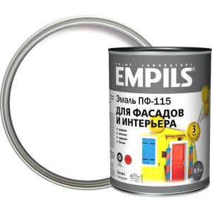 Эмаль ПФ-115 Empils PL глянцевая цвет белый 0.9 кг