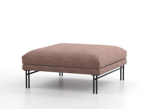 Квадратный пуф из ткани