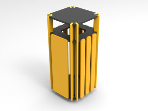 Наружные полиэтиленовые стойки для мусора