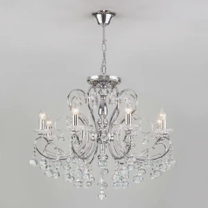 Подвесная люстра Eurosvet Collana 10096/8 хром EUROSVET ДИЗАЙНЕРСКИЕ, COLLANA 312434 Хром