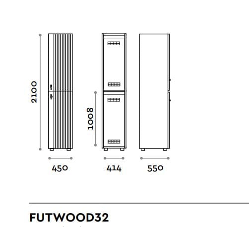 Деревянный шкаф FIT INTERIORS FUTURA WOOD ARCH-00059426 - Вид №6