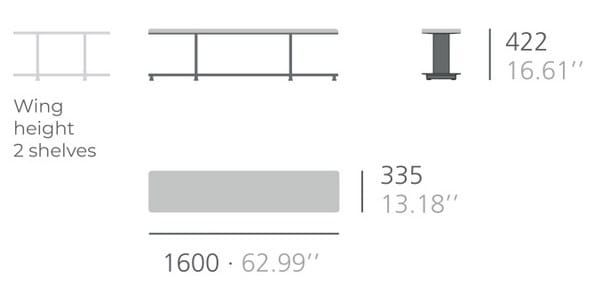 Скамейка из ткани и металла Systemtronic ARCH-00122446 - Вид №2