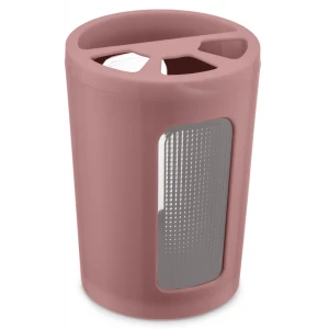 Стакан для зубных щеток Scarlet с разделителем цвет красный