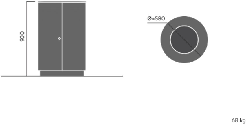VESTRE Урна для мусора из оцинкованной стали April sun-id-1511740 - Вид №4