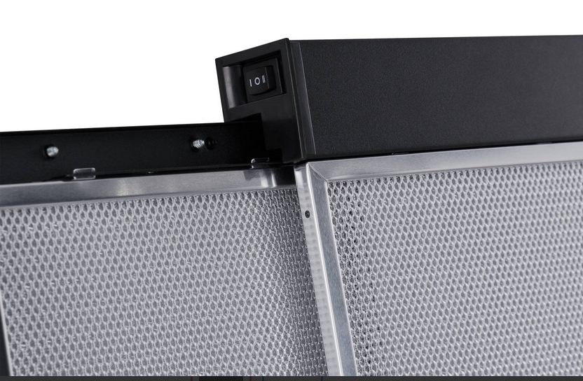 9202542 Вытяжка телескопическая Meferi SLIDEBOX60BK GLASS ULTRA черный/черный STDN-0041504 - Вид №8