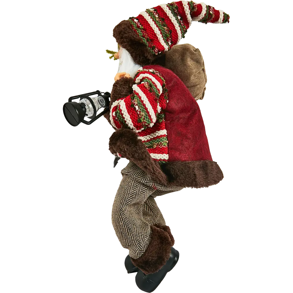 87547272 Фигура декоративная Санта в коричневом 45см STLM-1334414 Santreyd Christmas - Вид №2
