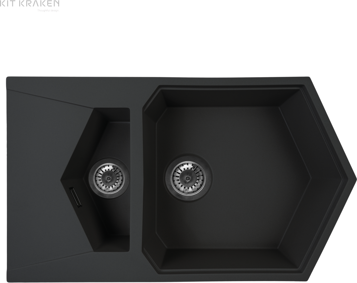 Кухонная мойка Kit Kraken Pond 55 Black