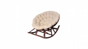 Кресло-качалка без подушки с тремя ремнями Рapasun IMPEX  040190 Бежевый