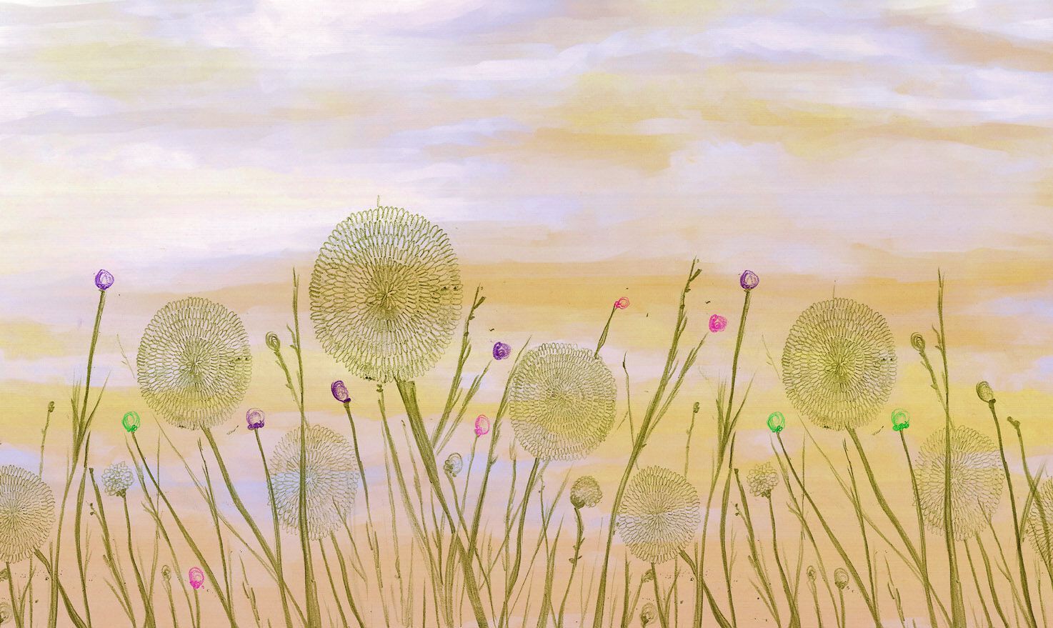 Обои с цветочными мотивами Jannelli&Volpi SOFFIONI ARCH-00045716 - Вид №4