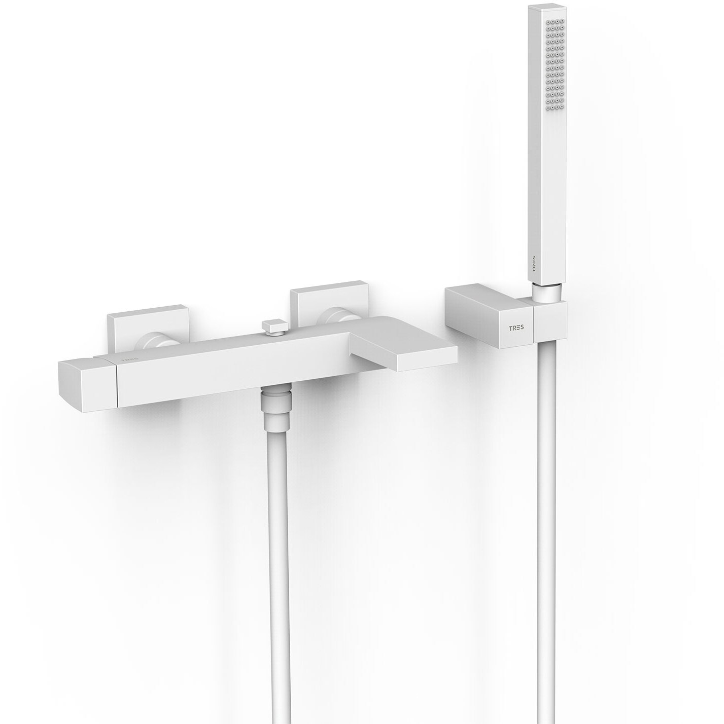 ТОНКИЙ настенный смеситель с одной ручкой для ванны и душа-20217001BM TRES
