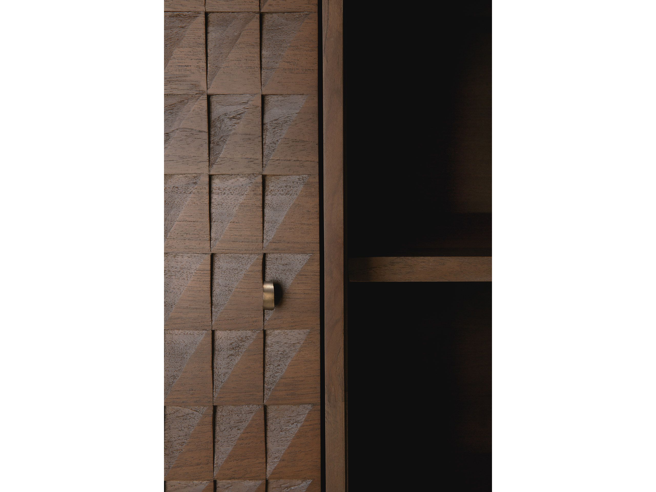 Шкаф из тикового дерева с 2 дверцами и 3 ящиками Ethnicraft Sono ARCH-00043115 - Вид №4