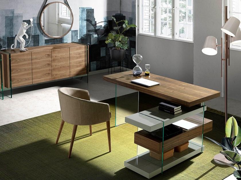 Angel Cerdá Угловой стол из дерева и стекла Nature life 3003 Angel Cerda - Вид №2